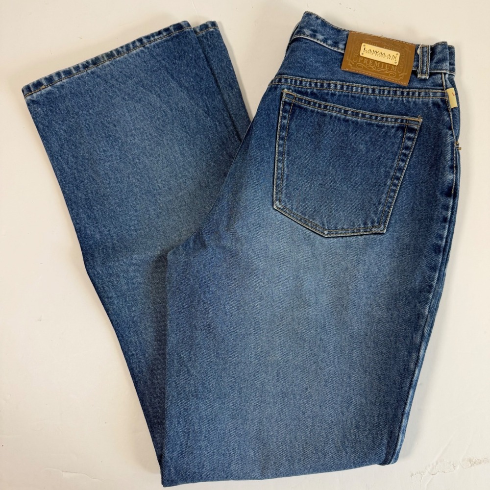 Vintage 90s Lawman Jeans 15 High Rise Straight Leg Mom Jeans 100% Cotton